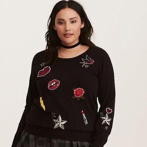 sweaters with patches